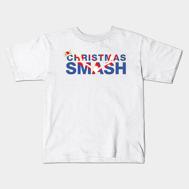 Christmas Smash - All Might Christmas Kids T-Shirt by RLan